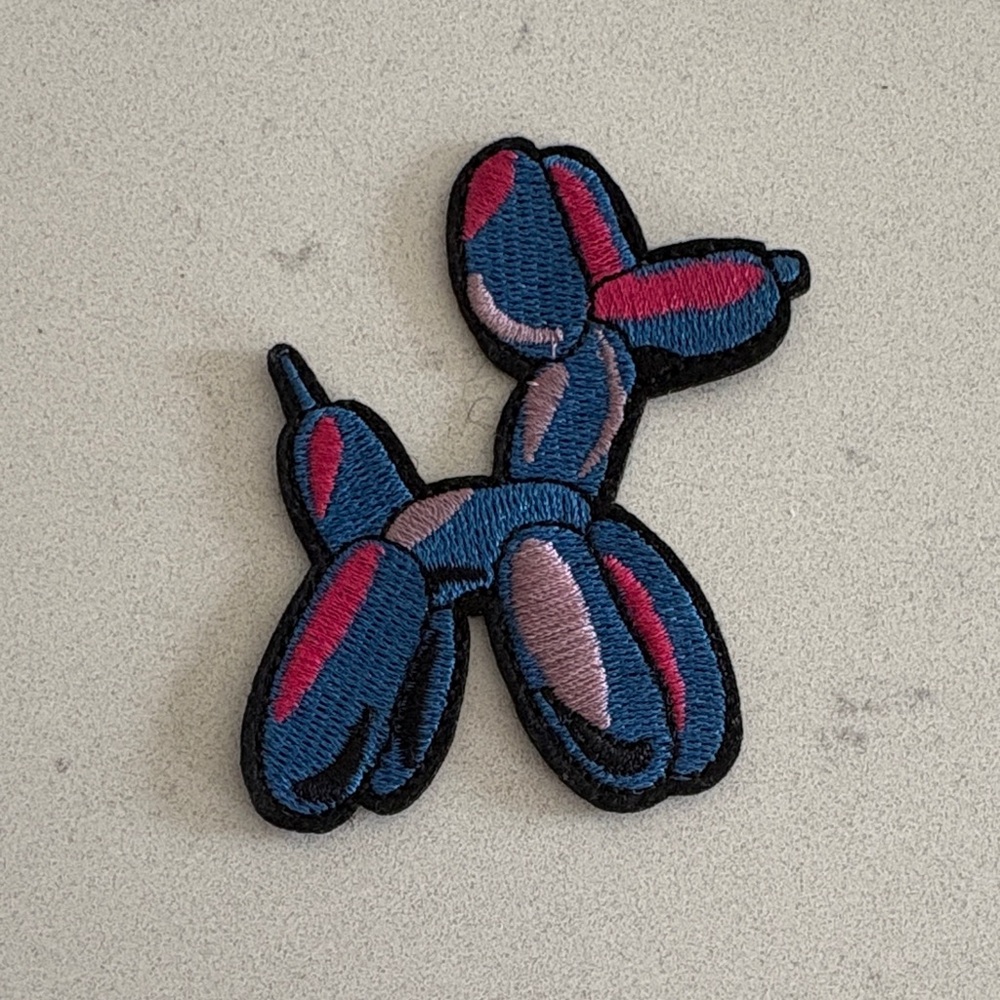 Blue and Pink Balloon Dog Patch